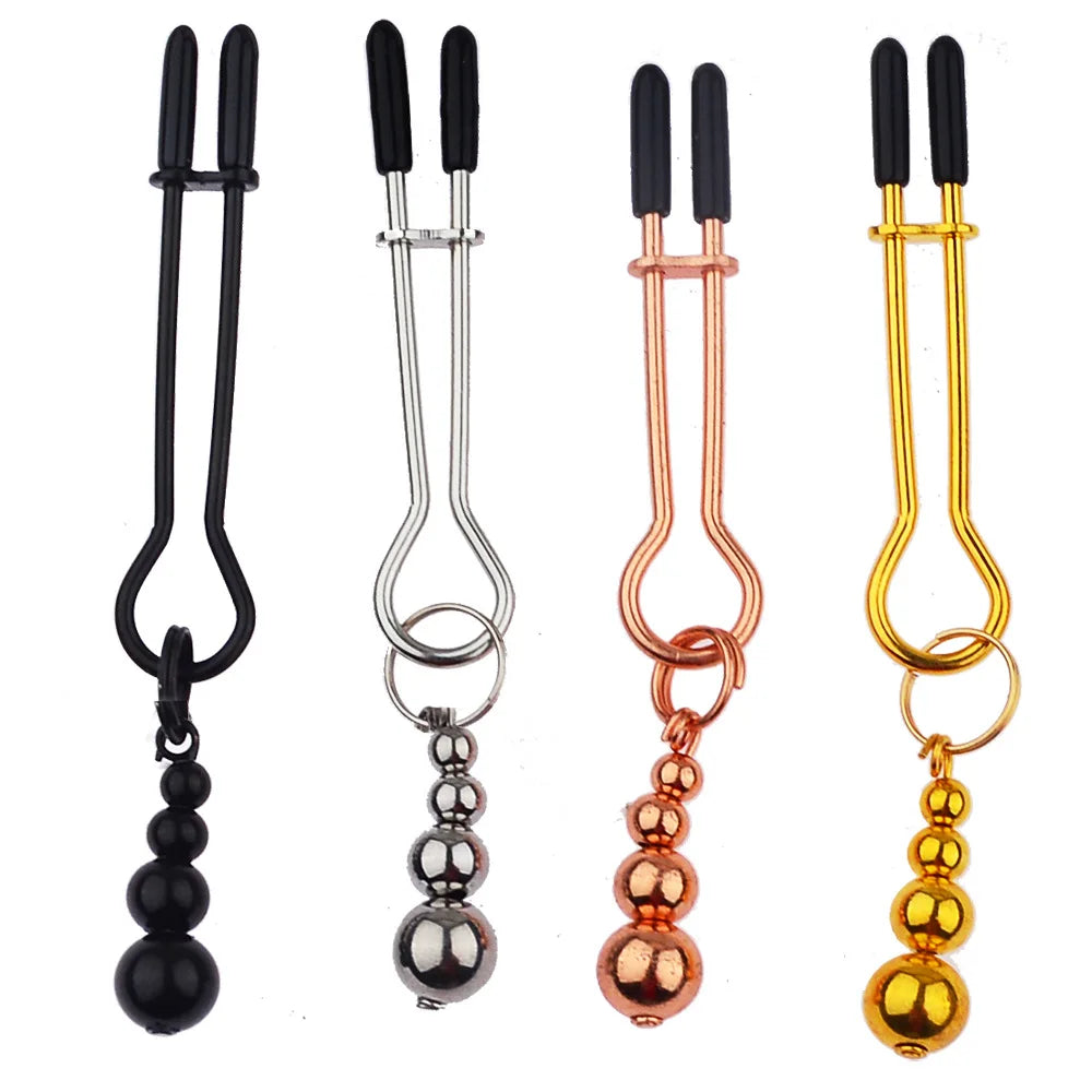 Bijoux de corp pince tétons en métal froid